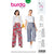 Burda Style Pattern 6229 Misses Trousers Pants with Elastic Waist with Pockets in Seams Wide Leg B6229 Image 1 From Patternsandplains.com