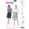 Burda Style Pattern 6235 Misses Skirt with Yoke Hip Yoke Pockets B6235 Image 1 From Patternsandplains.com