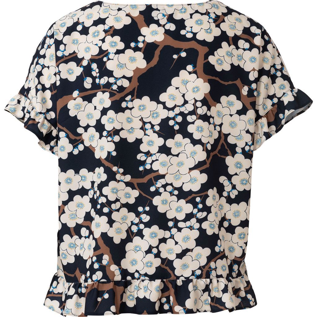 Burda Style Pattern 6243 Misses Top Round Neckline Boxy Shape Frills B6243 Image 7 From Patternsandplains.com