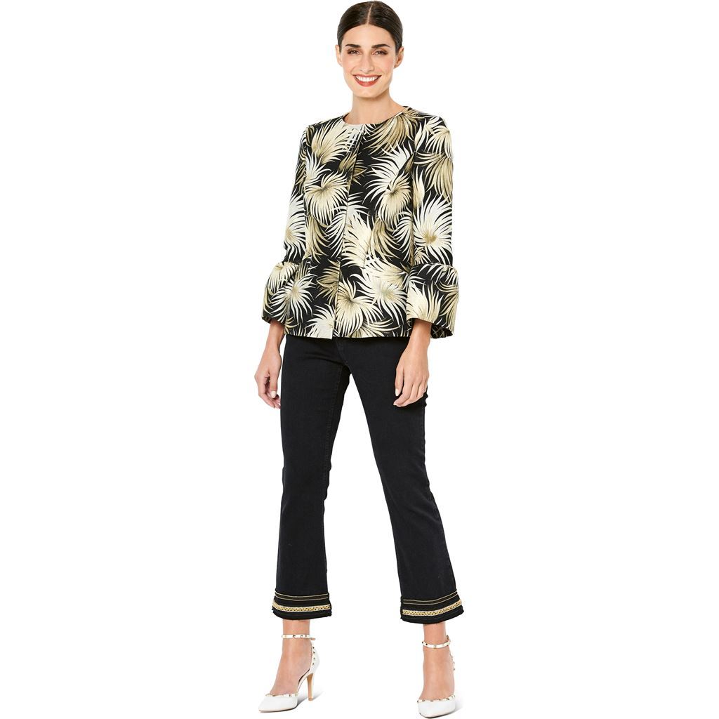 Burda Style Pattern 6248 Misses Coat Jacket Collarless B6248 Image 5 From Patternsandplains.com