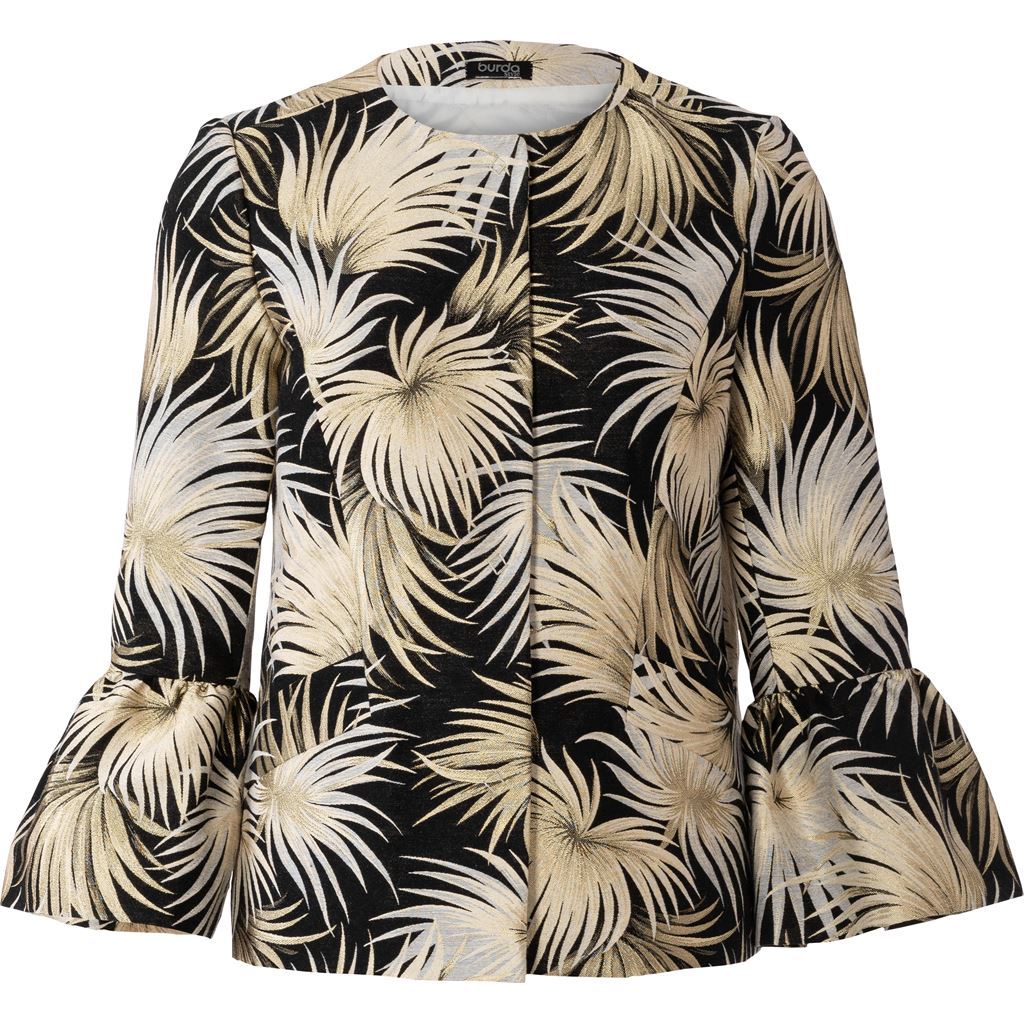 Burda Style Pattern 6248 Misses Coat Jacket Collarless B6248 Image 6 From Patternsandplains.com