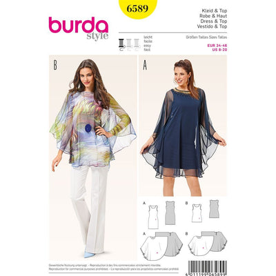 Burda Style Pattern 6589 Dress and Top 6589 Image 1 From Patternsandplains.com