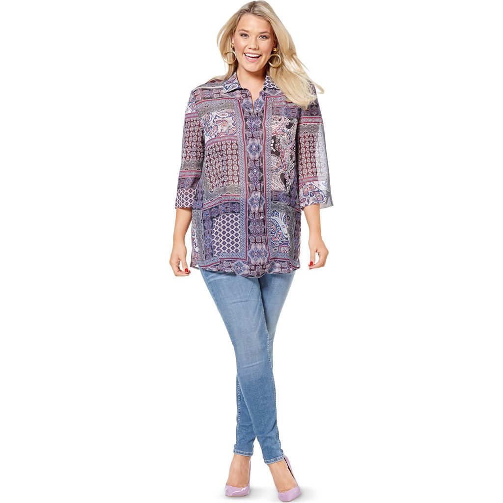 Burda Style Pattern 6614 Blouse 6614 Image 4 From Patternsandplains.com