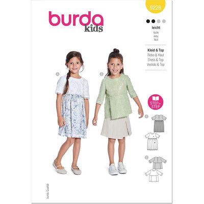 Burda Style Pattern 9226 Childrens Dress B9226 Image 1 From Patternsandplains.com