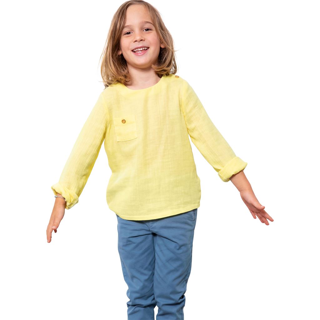 Burda Style Pattern 9227 Childrens Shirt B9227 Image 2 From Patternsandplains.com