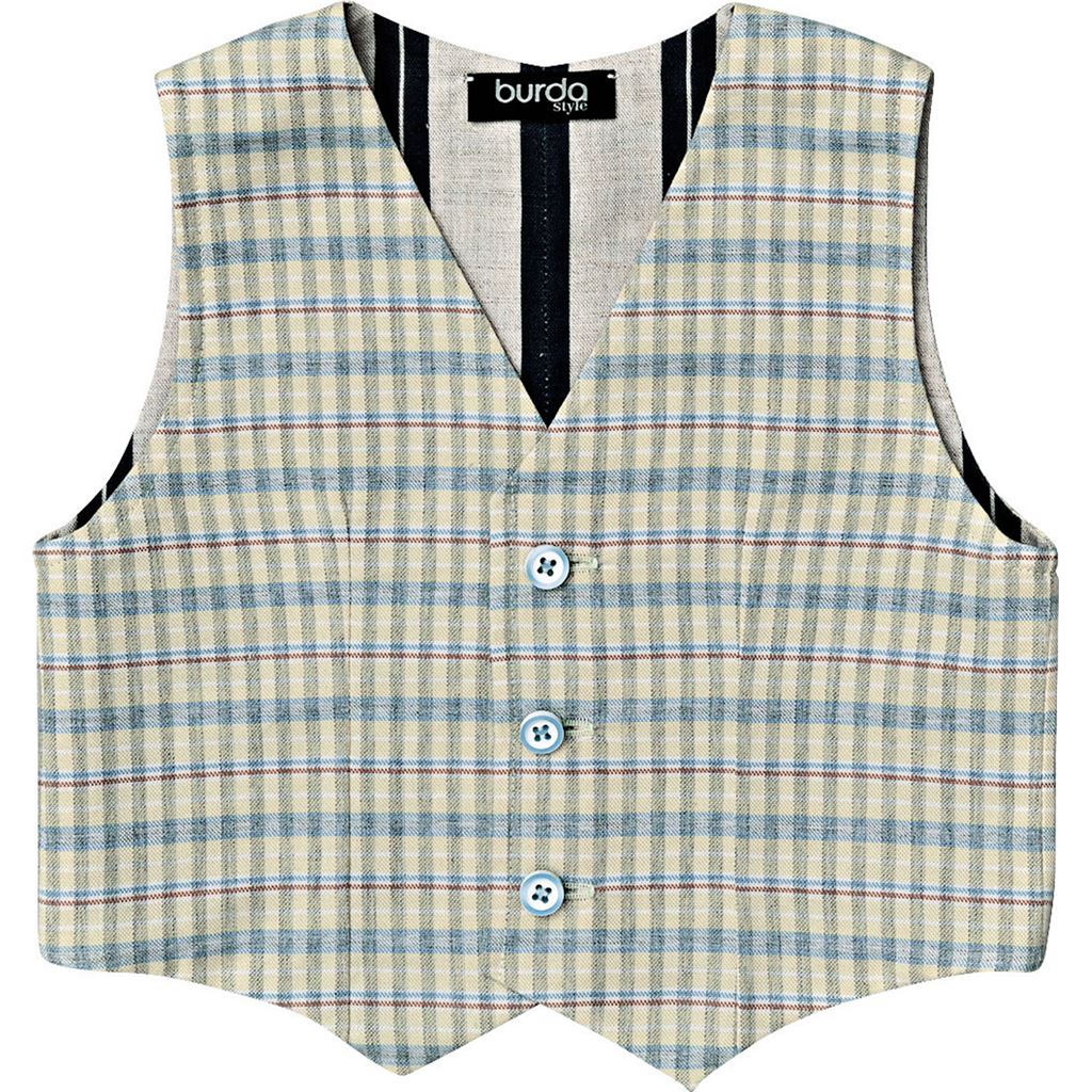 Burda Style Pattern 9248 Childrens Shirt Waistcoat and Vest B9248 Image 7 From Patternsandplains.com