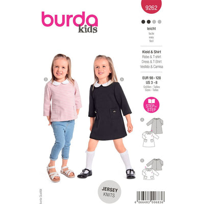Burda Style Pattern 9262 Childrens Dress B9262 Image 1 From Patternsandplains.com
