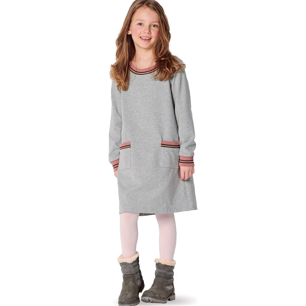 Burda Style Pattern 9286 Babies Dress Shirtdress with band finishing B9286 Image 4 From Patternsandplains.com