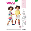 Burda Style Pattern 9296 Babies Shirtdress with Pockets Dress with Gathered Skirt B9296 Image 1 From Patternsandplains.com