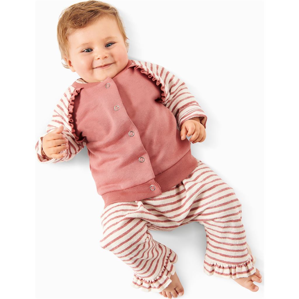 Burda Style Pattern 9297 Babies Sweatjacket Raglan Sleeve Jacket with Stand Collar Pull on Trousers Pants B9297 Image 2 From Patternsandplains.com