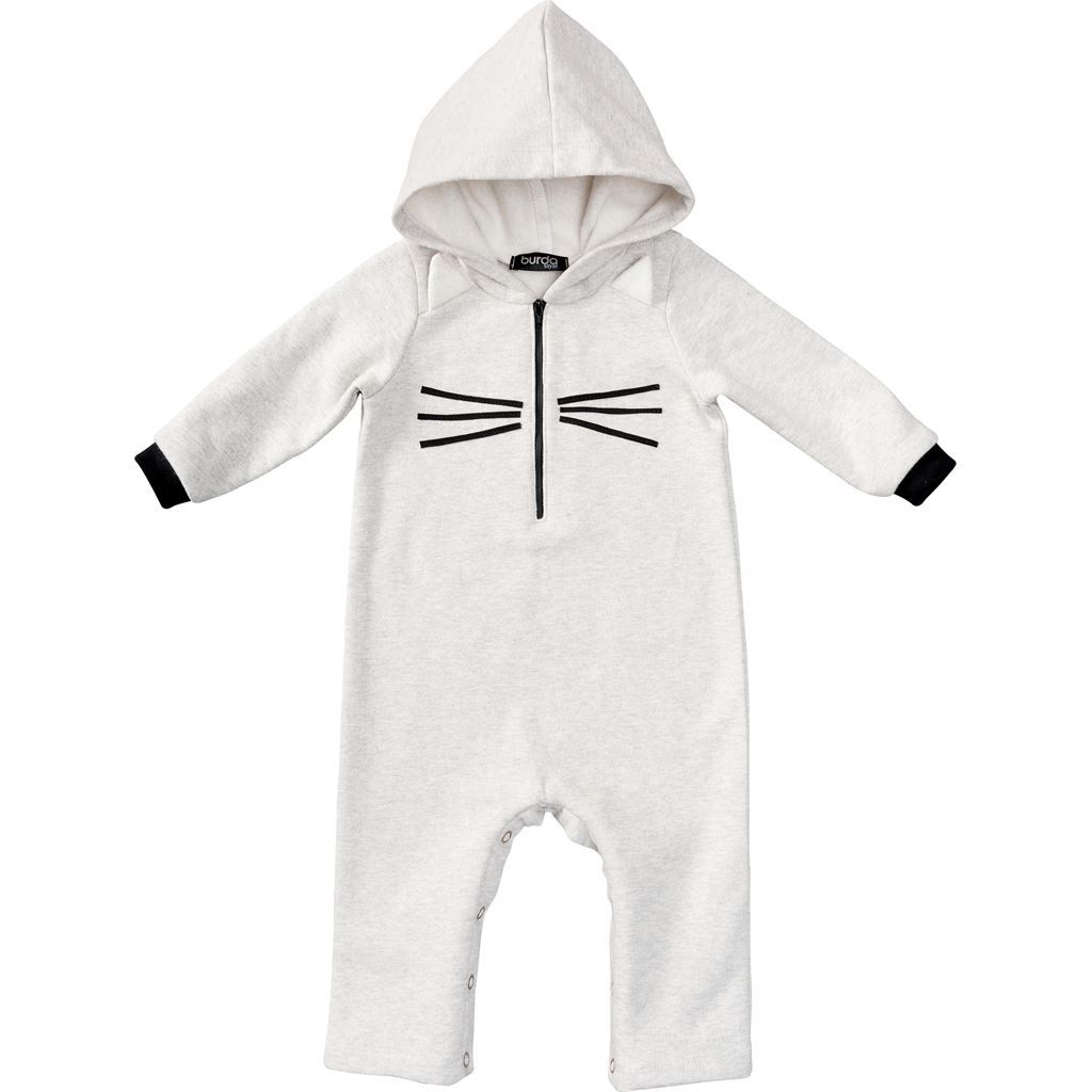 Burda Style Pattern 9299 Toddlers Overalls with Hood with or without Sleeves Crotch Fastening B9299 Image 3 From Patternsandplains.com