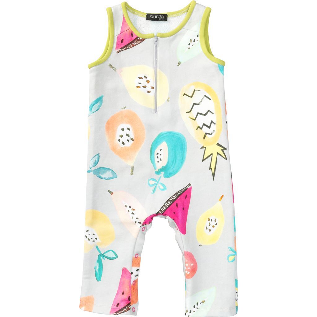 Burda Style Pattern 9299 Toddlers Overalls with Hood with or without Sleeves Crotch Fastening B9299 Image 6 From Patternsandplains.com