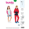 Burda Style Pattern 9301 Childrens Sweater Hoodie Hooded Top B9301 Image 1 From Patternsandplains.com