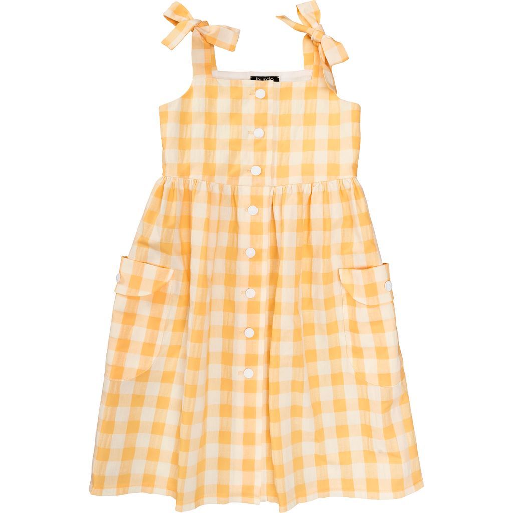 Burda Style Pattern 9304 Childrens Pinafore Dress with Front Button Fastening Gathered Skirt B9304 Image 3 From Patternsandplains.com