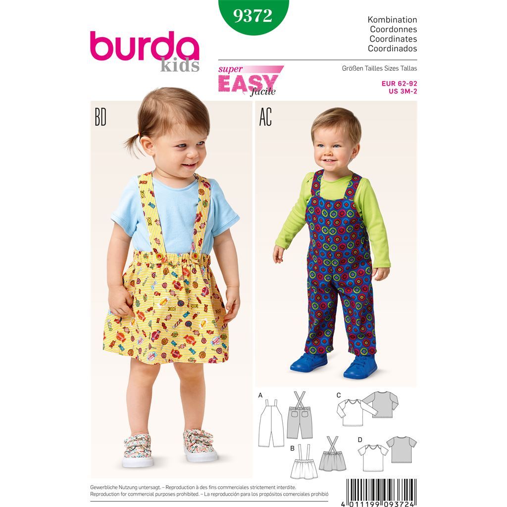 Burda Style Pattern 9372 Coordinates 9372 Image 1 From Patternsandplains.com