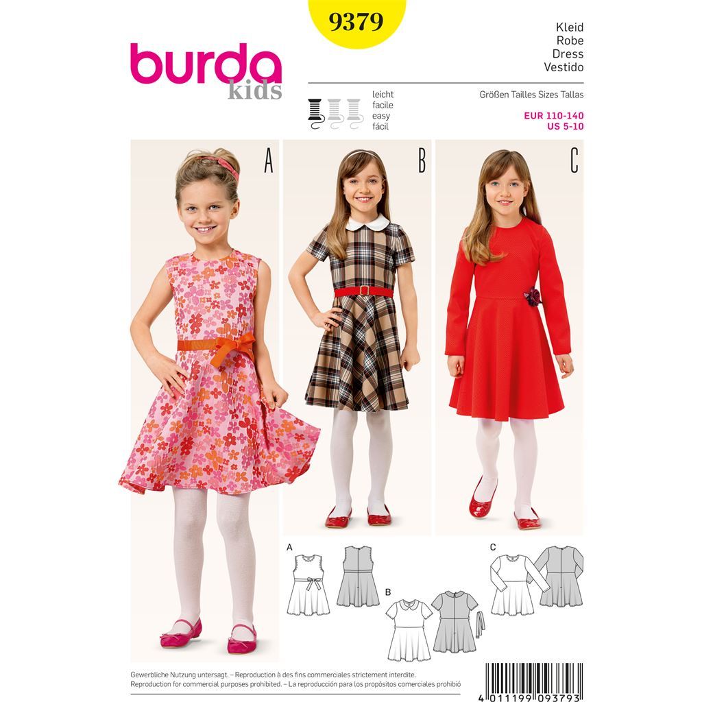 Burda Style Pattern 9379 Dress 9379 Image 1 From Patternsandplains.com