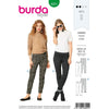 Burda Style Pattern B6251 Misses Leggings Designed for Two Way Stretch Fabrics Fastens at Side Hip 6251 Image 1 From Patternsandplains.com