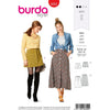 Burda Style Pattern B6252 Misses Skirts Front Fastening Mini or Midi Length with Pocket Variations 6252 Image 1 From Patternsandplains.com