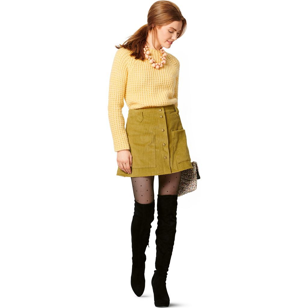 Burda Style Pattern B6252 Misses Skirts Front Fastening Mini or Midi Length with Pocket Variations 6252 Image 2 From Patternsandplains.com