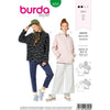 Burda Style Pattern B6253 Misses Sweatshirts Hoodie or High Neck Sleeve and Pocket Variations 6253 Image 1 From Patternsandplains.com