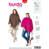Burda Style Pattern B6256 Womens Ponchos Designed for Stable Knits 6256 Image 1 From Patternsandplains.com