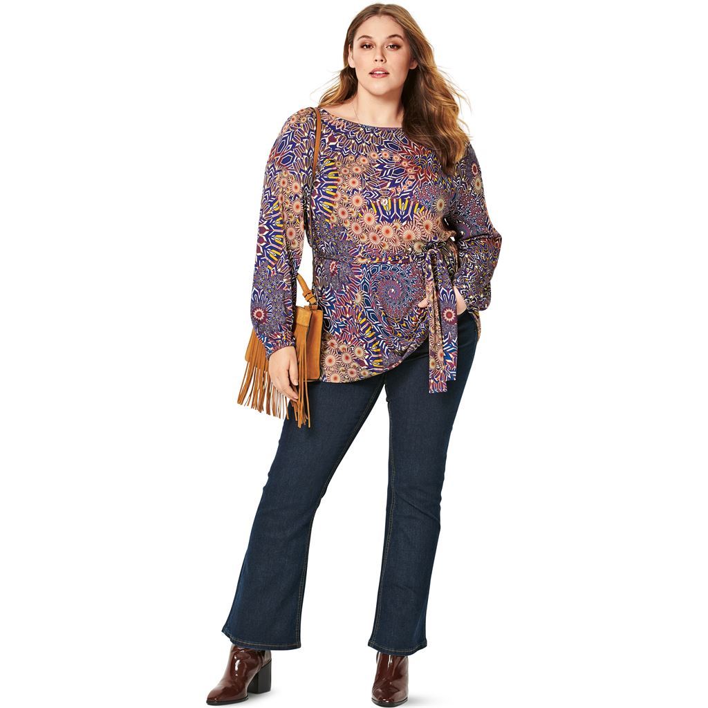 Burda Style Pattern B6260 Womens Tunic or Top Designed for Stretch Knits 6260 Image 3 From Patternsandplains.com