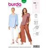 Burda Style Pattern B6270 Misses Tops Loose Fitting with Length and Sleeve Options 6270 Image 1 From Patternsandplains.com
