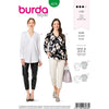 Burda Style Pattern B6278 Womens Blouses Pull On in Two Lengths 6278 Image 1 From Patternsandplains.com