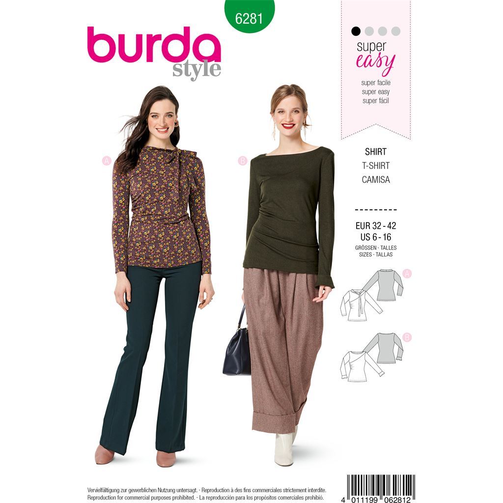 Burda Burda Style Pattern B9342 Child's Elastic Waistband Pants
