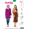Burda Style Pattern B6292 Misses Tunic or Top with Tie Necklines 6292 Image 1 From Patternsandplains.com