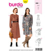 Burda Style Pattern B6295 Misses Long Sleeve Dresses in Two Lengths 6295 Image 1 From Patternsandplains.com