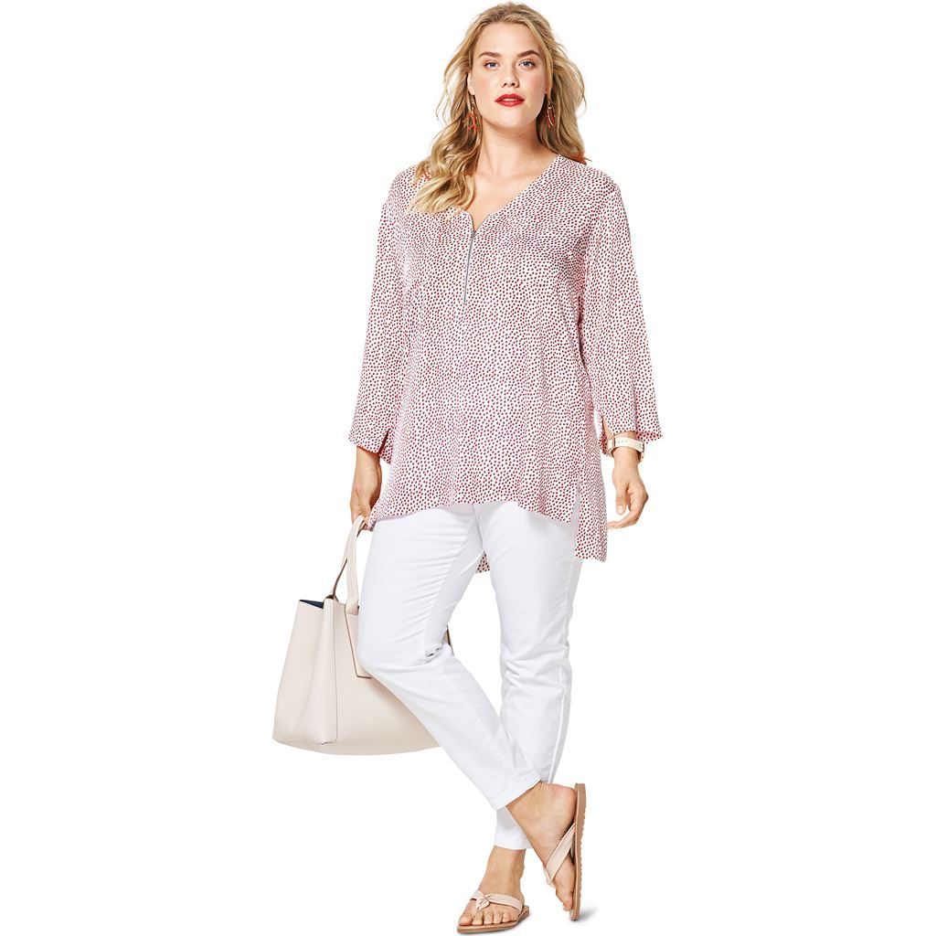 Burda Style Pattern B6306 Womens v neck top 6306 Image 2 From Patternsandplains.com