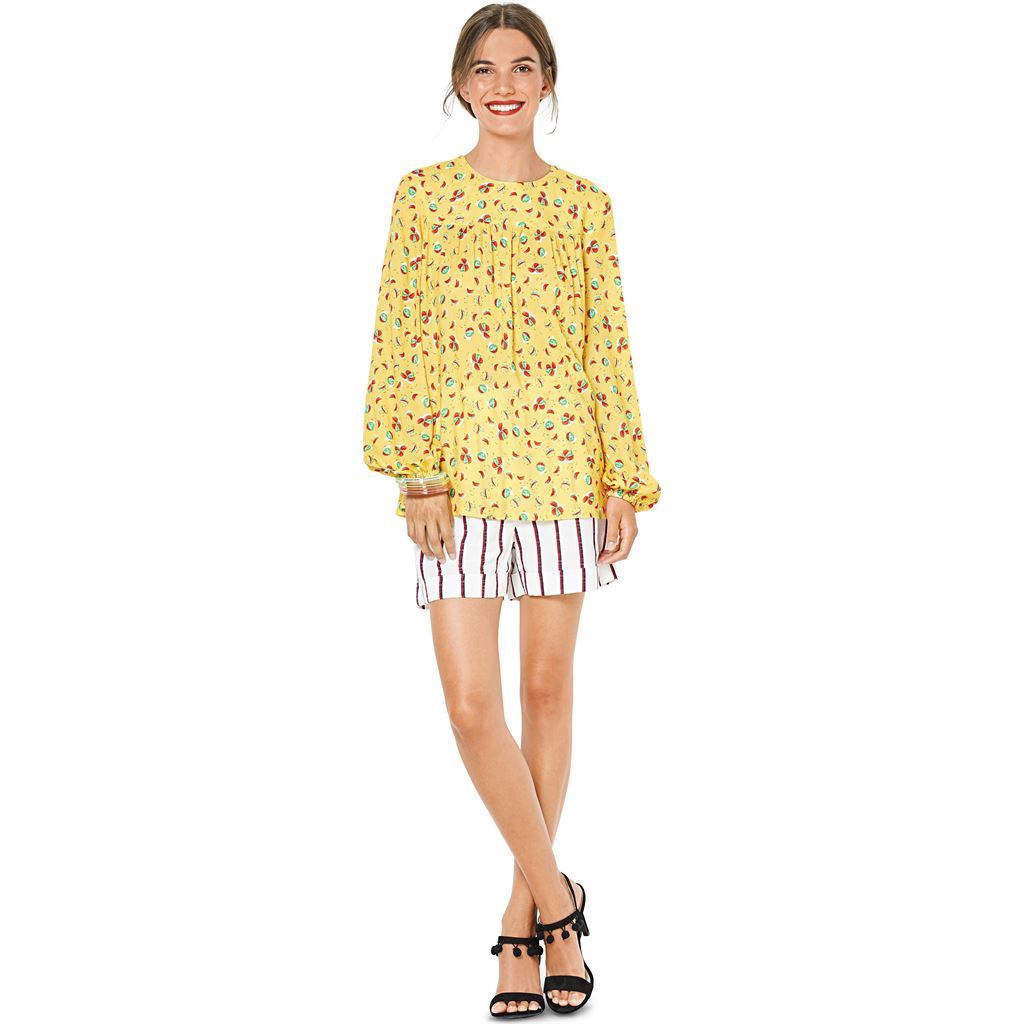 Burda Style Pattern B6313 Misses babydoll top 6313 Image 2 From Patternsandplains.com