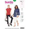 Burda Style Pattern B6325 Misses top with fitted waist 6325 Image 1 From Patternsandplains.com