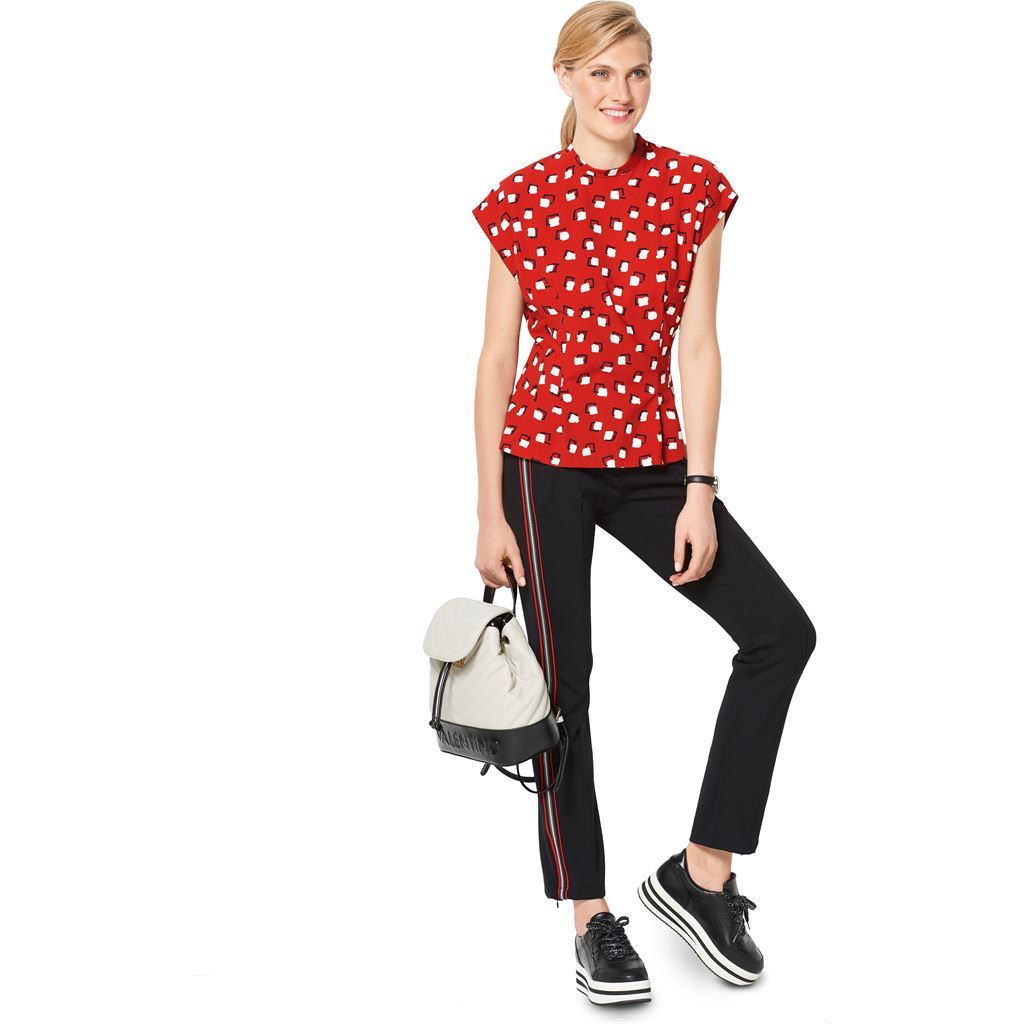 Burda Style Pattern B6325 Misses top with fitted waist 6325 Image 2 From Patternsandplains.com