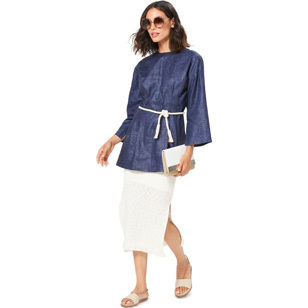 Burda Style Pattern B6325 Misses top with fitted waist 6325 Image 3 From Patternsandplains.com