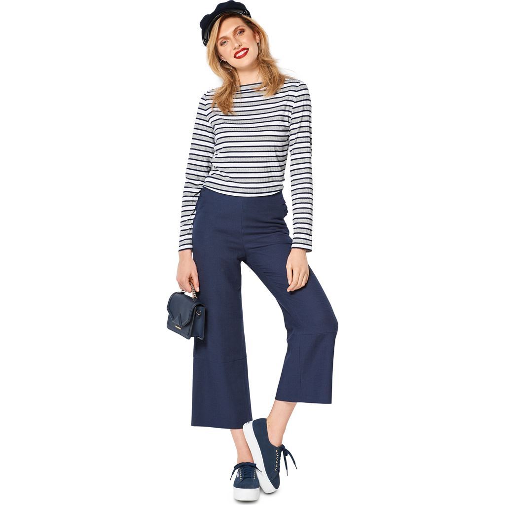 Burda Style Pattern B6328 Misses top with boat neckline 6328 Image 3 From Patternsandplains.com