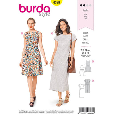 Burda Style Pattern B6339 Misses dress with waistband 6339 Image 1 From Patternsandplains.com