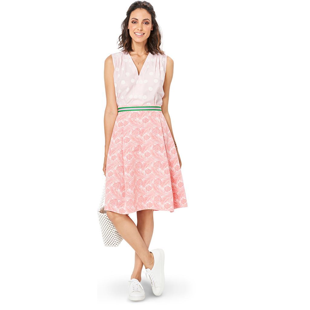 Burda Style Pattern B6342 Misses side pleat skirt 6342 Image 3 From Patternsandplains.com