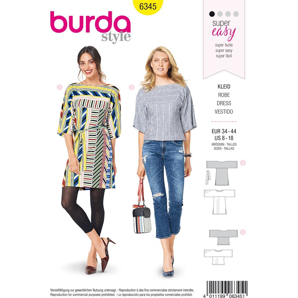 Burda Style Pattern B6345 Misses sportswear 6345 Image 1 From Patternsandplains.com