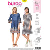 Burda Style Pattern B6401 Womens Swing Dress with Sleeve Variations 6401 Image 1 From Patternsandplains.com