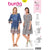 Burda Style Pattern B6401 Womens Swing Dress with Sleeve Variations 6401 Image 1 From Patternsandplains.com