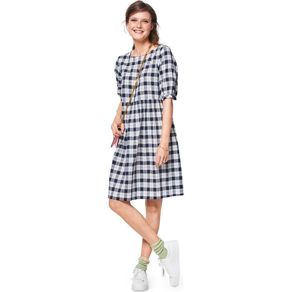 Burda Style Pattern B6401 Womens Swing Dress with Sleeve Variations 6401 Image 2 From Patternsandplains.com