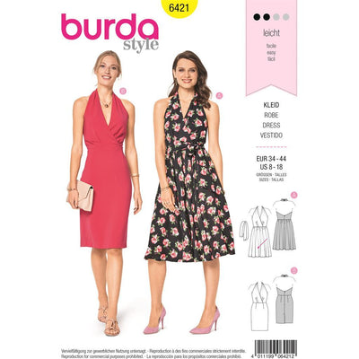 Burda Style Pattern B6421 Womens Swing Dress 6421 Image 1 From Patternsandplains.com