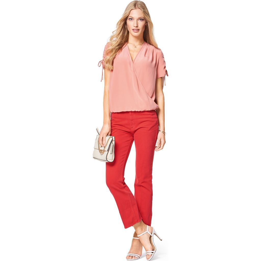 Burda Style Pattern B6425 Womens Feminine Wrap Blouses 6425 Image 3 From Patternsandplains.com