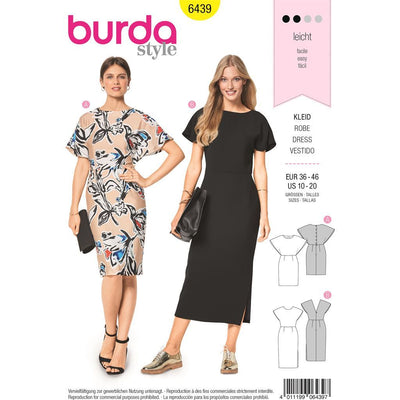 Burda Style Pattern B6439 Womens Back Interest Dresses 6439 Image 1 From Patternsandplains.com