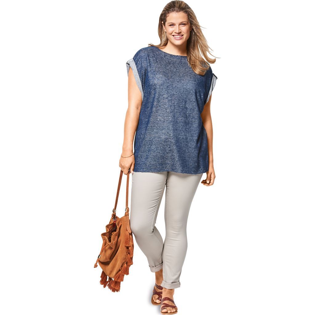 Burda Style Pattern B6445 Womens Curved Hem Simple Tops 6445 Image 2 From Patternsandplains.com