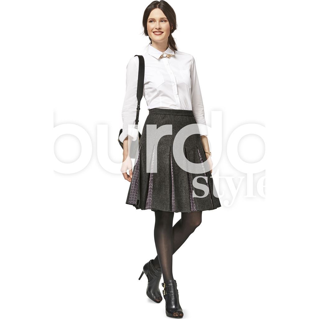 Burda Style Pattern B6466 Womens Pleated Skirt 6466 Image 2 From Patternsandplains.com