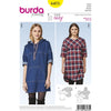 Burda Style Pattern B6475 Womens Hooded Dress 6475 Image 1 From Patternsandplains.com