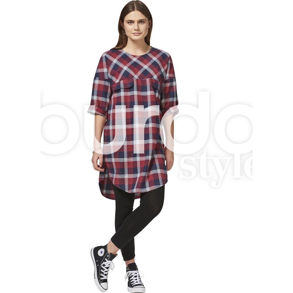 Burda Style Pattern B6475 Womens Hooded Dress 6475 Image 2 From Patternsandplains.com